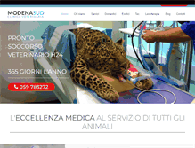 Tablet Screenshot of clinicaveterinariamodenasud.it